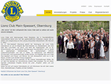 Tablet Screenshot of lions-main-spessart-obernburg.de